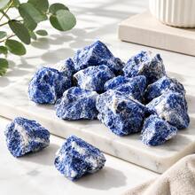 Blue Fluorite Gemstones Suitable For Fish Tank, Aquarium, Glass Container, Vase Filler, Jewelry Making, DIY Crafts, Holiday And Birthday Gifts - Blue - View 3