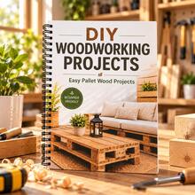 DIY Woodworking Projects Encyclopedia Handmade Woodwork Tutorial Book | Beginner's Guide To Woodworking | Wooden Tray Transformation Creative Ideas Home Furniture DIY Design | 50 Simple Woodworking Projects Tutorials | Home Garden Decoration Making Inspiration | Wood Reuse Creative Book | Weekend Leisure Handmade Projects | Suitable For Woodworking Enthusiasts, DIY Experts Collection - Style 1 - View 5