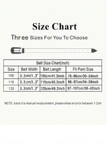 1pc Unisex Solid Color Rhinestone Buckle Belt Strap Hip Hop Punk Y2K Street Fashion Waist Belt - Black - View 4