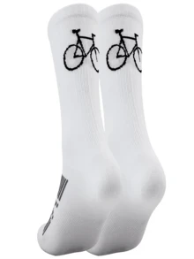1/2 Pairs Women's Sports Socks, Moisture-Wicking And Breathable, Suitable For Cycling, Running, Bicycle Sports. - Multicolor - View 1
