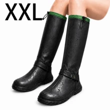 1 Pair Unisex Waterproof Rain Shoe Covers, Foldable Design, Side Zipper And Adjustable Drawstring Opening, Multiple Colors Available, Reusable, Suitable For Outdoor Cycling, Hiking And Rainy Day Outings - Shoes: Size Up 1, Boots: Size Up 2 - View 14