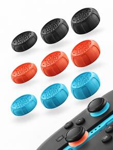 Jemdura Soft Silicone Thumb Grips (2pcs) For Switch/NS2 Joy-Con And Pro Controllers - Anti-Slip, Anti-Sweat Design, Enhanced Grip And Control; Soft And Durable; Available In 3 Colors And Styles - Ideal Gaming Accessory - View 2