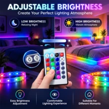 Color Changing RGB LED Strip Lights, 24-Key Remote Control, USB Powered, Adjustable Brightness, Suitable For Bedroom, Living Room, TV Background - RGB LED Strip Lights - View 4
