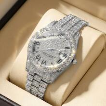 Street Style Calendar Watch, Suitable For Evening Parties, Casual Outings, Creating A Distinctive Wrist Look - Silver - View 8