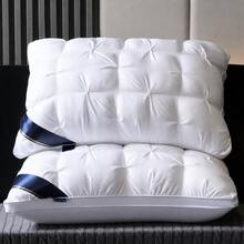 Hotel-Grade Fluffy Bed Pillow, Wrinkle Design Luxury Sleeping Pillow, Soft Support Neck Pillow, Suitable For Side And Back Sleeping, Bedroom Guest Room Home Bedding Decor Plush Comfortable Pillow - A - View 1