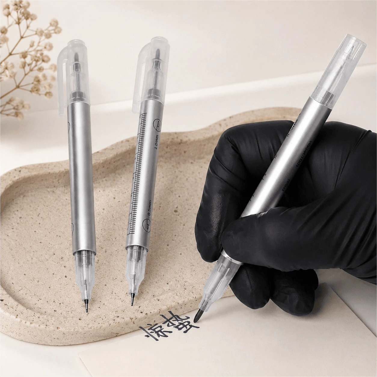 6/4/2/1 Pc Tattoo Marker Pen, Embroidery Drawing Positioning Marker Pen, Double-Headed Marker Pen - Multicolor - View 1