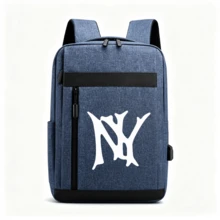 1pc 10*29*40cm Backpack With White "N Y" Letter Print, Business Backpack, Multi-Color Options, Girls Backpack, Suitable For Campus, Short Trips, Student Campus, Daily Commute And Work, Large Capacity Compartment Can Store Laptop And Various Learning Supplies, All Season Use - Backpack - View 13