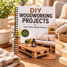 DIY Woodworking Projects Encyclopedia Handmade Woodwork Tutorial Book | Beginner's Guide To Woodworking | Wooden Tray Transformation Creative Ideas Home Furniture DIY Design | 50 Simple Woodworking Projects Tutorials | Home Garden Decoration Making Inspiration | Wood Reuse Creative Book | Weekend Leisure Handmade Projects | Suitable For Woodworking Enthusiasts, DIY Experts Collection - Style 1 - View 4