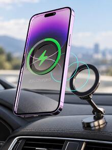 Dudukan Ponsel Mobil Magnetik Paduan Seng, Dudukan Ponsel Lipat Multi-Axis yang Dapat Diputar 360°, Dudukan Ponsel dengan Perekat Magnet N52, Dudukan Dashboard Ringkas yang Dapat Diatur Sudut Penuh, Navigasi Bebas Genggam untuk Semua Smartphone, Cocok untuk Sebagian Besar Model Mobil - A - View 5