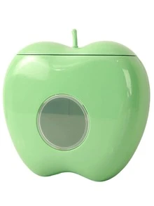 1 pieza Dispensador de película adherente para alimentos montado en la pared, caja de almacenamiento de película adherente elástica sin taladro con ventana transparente, soporte de bolsa de plástico con forma de manzana, almacenamiento de pared de cocina, ahorro de espacio en la despensa - Varios estilos y colores - Ver 9