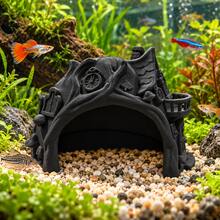 1pc Popular 3D Printed Fairy Treehouse Reptile Hide, Fantasy Treehouse Cave Decor, Aquarium Fish Tank Terrarium Decoration, Suitable For Bearded Dragon, Hermit Crab, Gecko Hiding Shelter - View 6