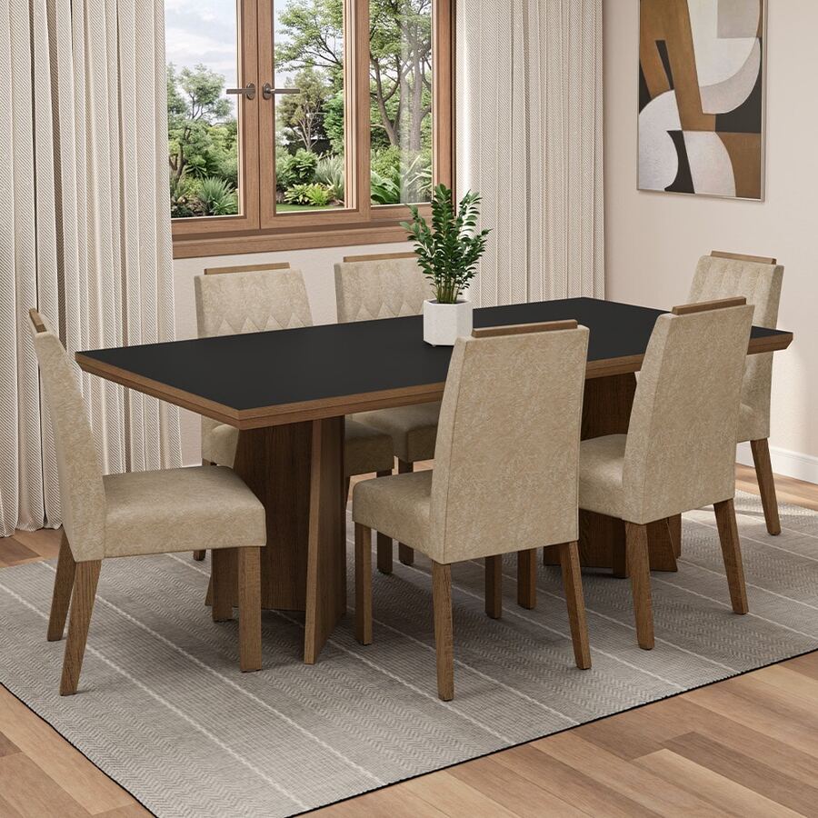 MADESA Dining Table & Chair Sets - Black - View 1