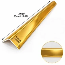 3pcs 50cm/19.69in Corner Guards, Peel And Stick L-Shaped Molding Trim For Wall Table Door Frame Protection And Decoration - C - View 2