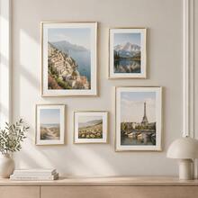 Mosearon 3pcs/2pcs/1pc Minimalist Aluminum Alloy Picture Frame, No Backing Paper, 30x40cm Poster Frame, Family Photo Frame, Gift Frame - Gold - View 3