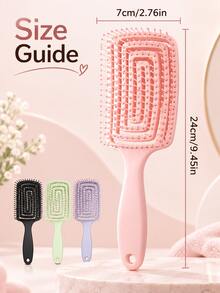 This High-Arched Voluminous Comb Is An Essential Styling Tool, Perfect For Long Hair. Its Features Include Massage Function, Soft Air Cushion Base And Hair Care Benefits. - Multiple Styles - View 9