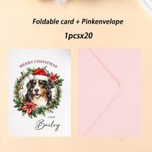 Customized Christmas Card With Pet Portrait, Personalized Dog Card, Personalized Card Customization, Thank You Card, Cat Birthday Card - Pet Greeting Card - View 11
