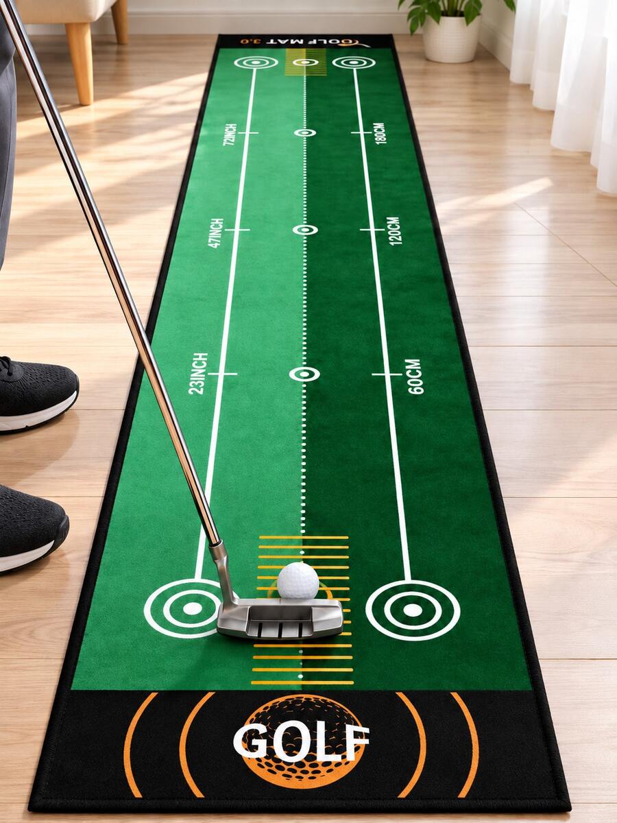 Golf Putting Practice Mat, Portable, Non-Slip, With Target Scoring System, Improve Golf Skills, Golf Accessories, Suitable For Home And Office, Indoor And Outdoor Use - Multicolor - View 1