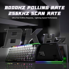 ATTACK SHARK Keyboard Gaming Mekanik RGB R85 HE Berkabel 75% RT, Polling 8K, Akurasi 0,005mm, Latensi 0,08MS, Pemindaian 256K, Saklar Magnetik Efek Hall, Peredam Suara 5 Lapisan - View 1