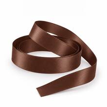 Chocolate Coffee Color Satin Ribbon, Premium Glossy Soft Ribbon, Suitable For Gift Wrapping, Bows, Wedding, Floral Arrangement, Holiday Party, Hair Accessories, Clothing Trims And DIY Crafts - Satin Ribbon - View 13
