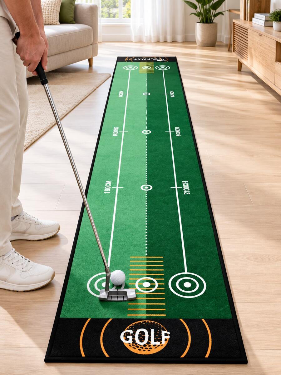 Golf Putting Practice Mat, Portable, Non-Slip, With Target Scoring System, Improve Golf Skills, Golf Accessories, Suitable For Home And Office, Indoor And Outdoor Use - Multicolor - View 1