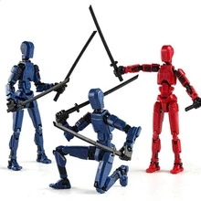 1 buah Set Figur Robot 13 Sendi yang Dapat Digerakkan, Boneka Cetak 3D, Model Lucky dengan Sendi, Hadiah Ulang Tahun Koleksi, Boneka Dummy Generasi ke-3 dengan 13 Sendi yang Dapat Digerakkan, Alat Penghilang Stres Seluruh Tubuh DIY - MultiWarna - View 2