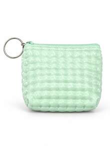 Multi-Color Fashion Women's Mini Coin Purse, Zipper Closure, Can Hold Driver's License, ID Card, Earphone Cable, Also Suitable As Makeup Bag, Wallet, Phone Bag, Perfect For Halloween/Christmas Special Offer - Multicolor - View 12