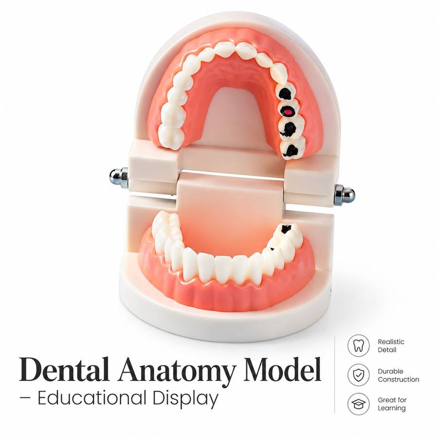 Cavity Tooth Model, Tooth Decay Introduction Model With Matching Cleaning And Repair Box, Suitable For Collection, Scene Display, And Role-Play Prop - Multicolor - View 1