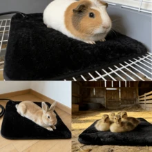 Pet Heating Pad 5V USB Electric Pet Mat, Suitable For Small Dogs And Cats, With Anti-Bite Cord, Soft Faux Rabbit Fur, 45x45cm/17.7x17.7inch, 10W - Multicolor - View 7