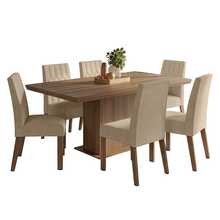 MADESA Dining Table & Chair Sets - Brown - View 2