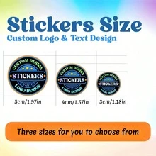 500/1000張客製化貼紙，可個性化Logo、文字或圖片，商用感謝標籤，適用於禮物與特殊場合，適合居家、辦公室、廚房等場景，DIY客製化生日禮物、週年禮物、婚禮禮物、派對禮物首選 - 彩色 - 查看 6