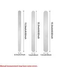 5pcs Bracelet Making Blank Tools, Metal Bending Sheets, Adjustable Bracelet Inner Core, Bracelet Bending Tool, Jewelry Stamping Tool, For Embossed Bracelets, DIY Jewelry Making, Unique Holiday Gift - Silver - View 2