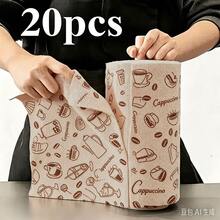 20pcs/Roll Cleaning Cloths. High Absorbency, Durable, Machine Washable, Multi-Functional Absorbent Tear-Off Cloths, Household, Kitchen Dish Cloth, Washable Wet & Dry Thickened, Space-Saving Modern Square Cloths, Tear-Off Household Kitchen Cleaning Cloths - Multicolor - View 13