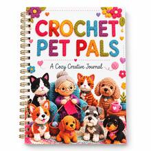 English Crochet Yarn Loop Notebook, Cute Cat & Dog Yarn Doll Cover, Adorable Pet Cartoon Handmade Theme Notepad, DIY Crochet Inspiration Record, Handmade Project Planning, Creative Diary & Learning Notes, Portable Spiral Binding Design, Suitable For Crochet Enthusiasts, Handmade DIY Creators, Students & Women, Creative Stationery, Birthday Gift, Christmas Gift, Holiday Gift - Style 1 - View 9