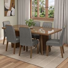 MADESA Dining Table & Chair Sets - Brown - View 11
