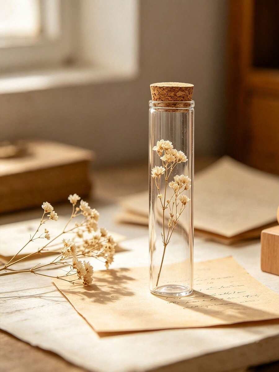 12 زجاجة صغيرة مع سدادات فلينية، زجاجات أمنيات زخرفية DIY للأعراس وعيد الشكر والهالوين والكريسماس والمناسبات الأخرى - متعدد الألوان - مشاهدة 1