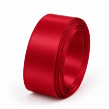 Dark Red Ribbon, Multiple Sizes Available, Soft And Smooth Satin Gift Wrapping Tape, Suitable For Bow Making, Wedding Decoration, Bouquet, Christmas, Valentine's Day, Festival Party And Handmade DIY - Satin Ribbon - View 11