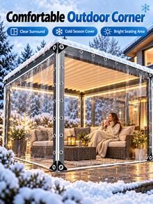 1pc Heavy Duty Thickened Tear-Resistant PVC Waterproof Tarp ...