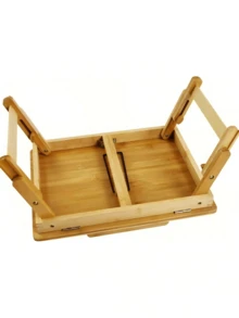Bamboo Desktop Book Stand, Stable Support Frame, Foldable & Lightweight Reading Holder For Reading, Office Work, Drawing, Neck Support To Reduce Strain, Ideal For Students, Office Workers And Painting Enthusiasts - Random Color - View 8