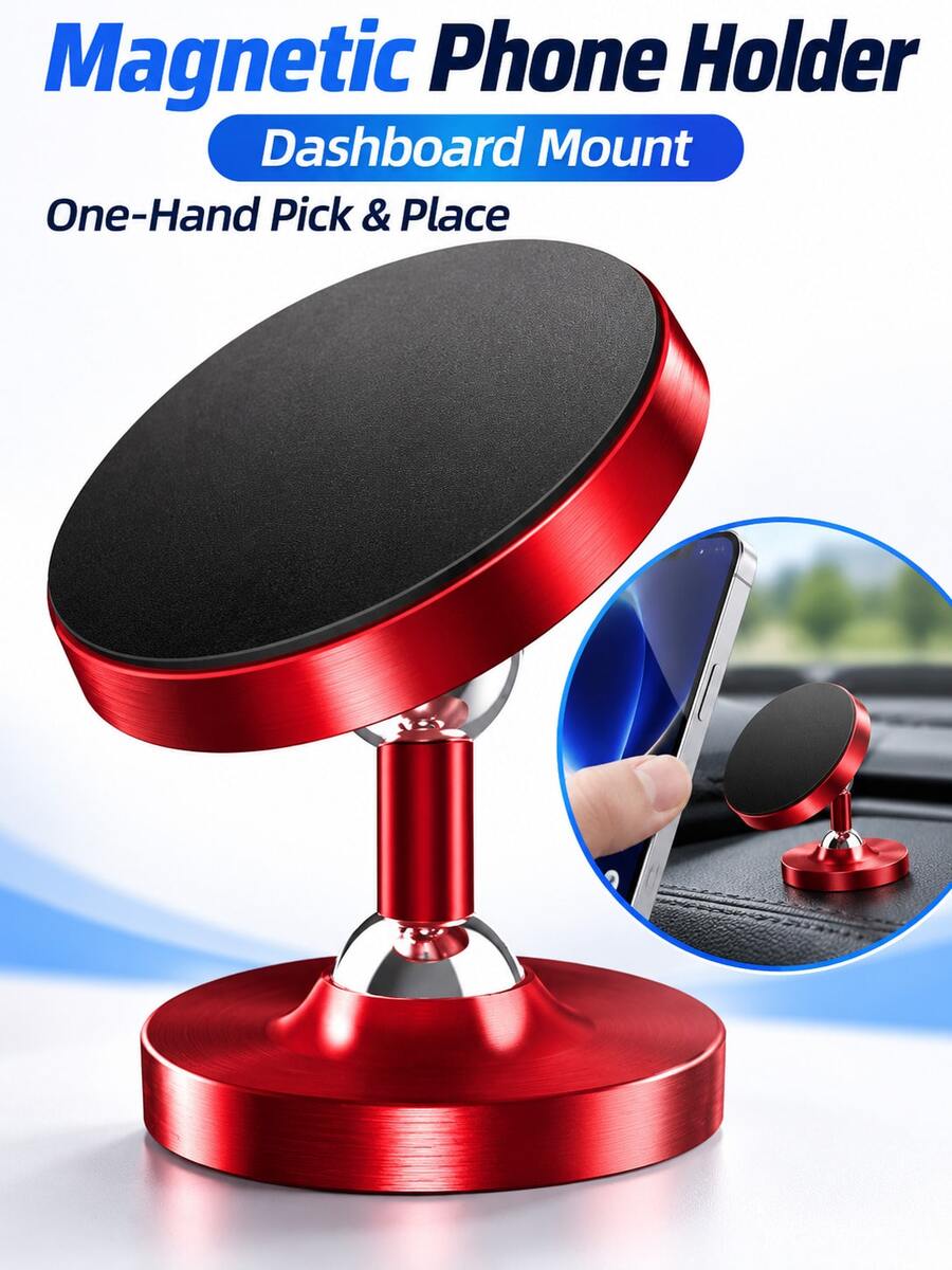 1/2 Buah Dudukan Ponsel Magnetik Dua Sisi, Genggaman Magnet yang Kuat, Dudukan Bebas Genggam yang Stabil untuk Dapur, Kantor & Mobil, Streaming Langsung, Menonton Video, Navigasi GPS, Penggunaan Multi-Scene, Perjalanan Musim Gugur, Thanksgiving, Cyber Monday, Hadiah Liburan