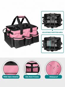 Large-Capacity Cleaning Kit, Tool Storage Bag, Portable And Crossbody Cleaning Organizer, Cleaning Bag,Oxford Cloth Large-Capacity Multifunctional Tool Organizer Bag – Portable Cleaning Supply Organizer & Handbag - Multicolor - View 8