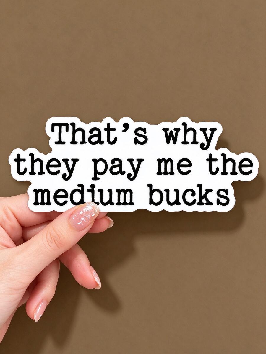 1/2/5pcs Funny Corporate Humor Stickers, 