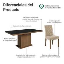 MADESA Dining Table & Chair Sets - Black - View 4