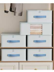 4pcs Large Capacity Transparent Clothes Storage Bags, Organizer Bags, Drawer-Style Storage Boxes - Multicolor - View 2
