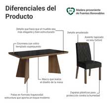 MADESA Dining Table & Chair Sets - Black - View 4