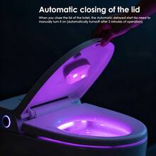 SOKANY Smart Toilet Disinfection Light, UV Disinfection Light. Ready To Use, Automatic Sterilization When Lid Closed, Stops When Lid Opened, Type-C Charging (500mah Lithium Battery), Essential For Travel And Hotel - White - View 9