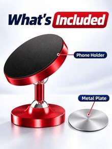 1/2 Buah Dudukan Ponsel Magnetik Dua Sisi, Genggaman Magnet yang Kuat, Dudukan Bebas Genggam yang Stabil untuk Dapur, Kantor & Mobil, Streaming Langsung, Menonton Video, Navigasi GPS, Penggunaan Multi-Scene, Perjalanan Musim Gugur, Thanksgiving, Cyber Monday, Hadiah Liburan - A - View 5