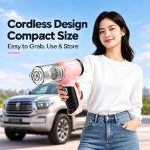 Handheld Vacuum Cordless, Portable Rechargeable Car Vacuum Cleaner With Strong Suction, Lightweight Mini Hand Held Vacuum For Car Interior, Home, Pet Hair, Sofa, Keyboard, Dust Cleaning - A - View 3