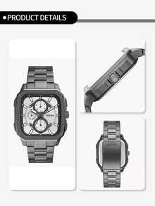 Fossil Multifunction Stainless Steel Black Dial Men's Watch BQ2655, BQ2657 - White - View 6