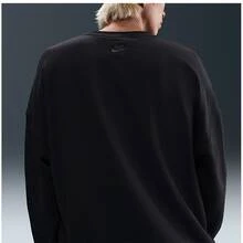 NIKE New Men's Club Loose Knit Sports Casual Pullover Sweatshirt IB8360-010 - Black - View 4