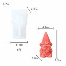 Holiday Atmosphere 3D Gnome Silicone Mold Cartoon Character Handmade Soap Aromatherapy Candle Ornament - Dwarfs - View 5
